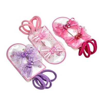 Аксессуары для волос 6шт/наб (4резинки, 2заколки)