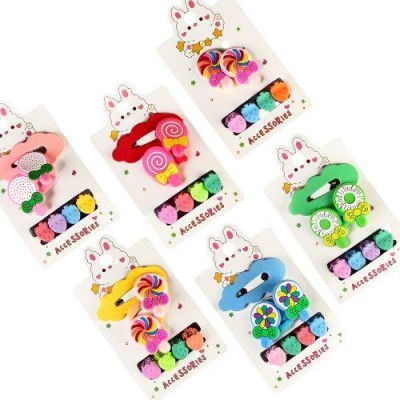 Аксессуары для волос 7пр/наб (3заколкиб 4крабика)