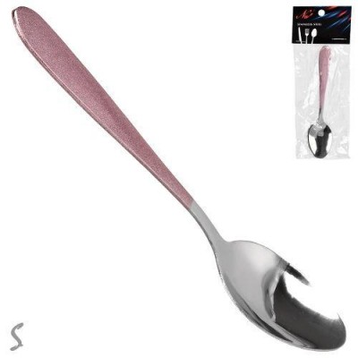 Ложка чайная SS "Pink mat" 3шт/наб