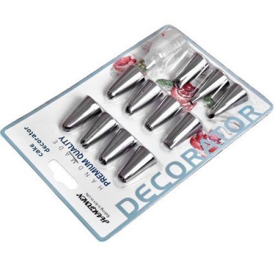 Насадки для кондитерского шприца/мешка 12пр/наб 12.5*18см Насадки для кондитерского шприца/мешка 12пр/наб 12.5*18см