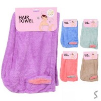 Полотенце-чалма для сушки волос 25*65см