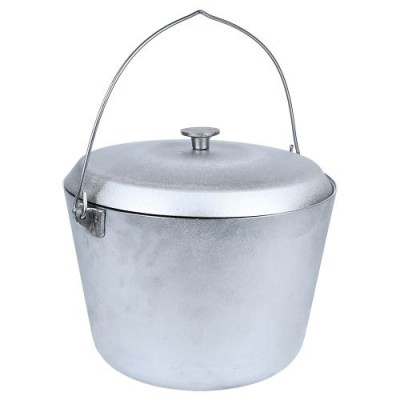 Казан алюминиевый с дужкой и крышкой 10.0л