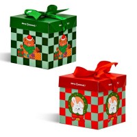 Коробка новогодняя картонная "Merry Christmas" 10см	