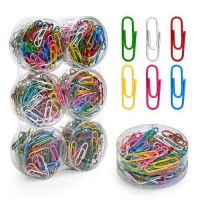 Скрепка "Цветная" 100шт/наб	