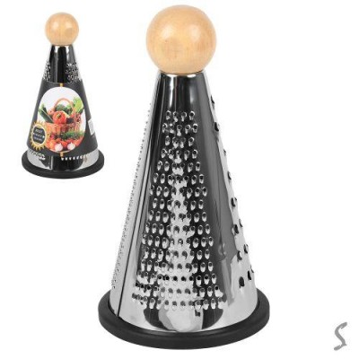 Терка конус с деревянной ручкой 15см