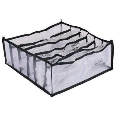 Коробка-органайзер для хранения белья 6отд 32*32*12см