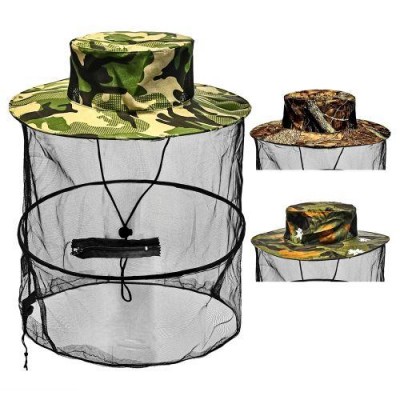 Шляпа-накомарник с застежкой-молнией 37см