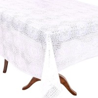 Клеенка ПВХ LACE белая 1.37*20м