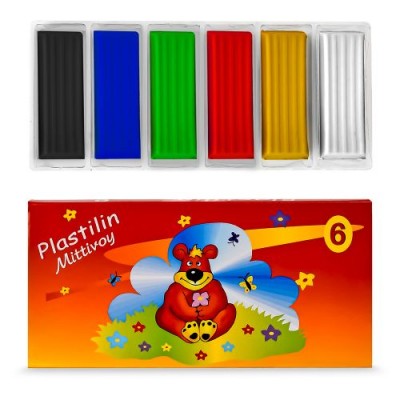 Пластилин 6цв 120г