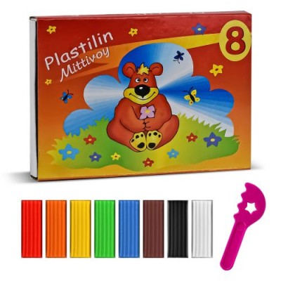 Пластилин 8цв 160г