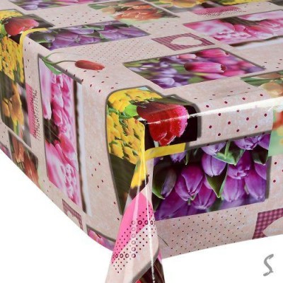 Клеенка ПВХ 3-хсл. глянцевая на ткан.основе Glossy 1.37*20м