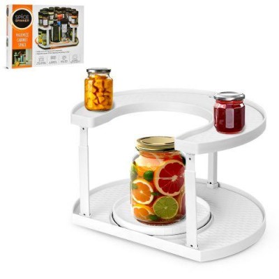 Полка-органайзер вращающаяся 2яр 35*28см Полка-органайзер вращающаяся 2яр 35*28см