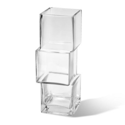 Ваза стеклянная "Iceberg" 9*27см