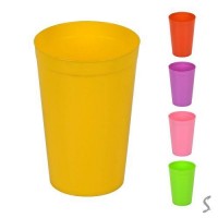 Стакан "Радуга" пластик 400мл	