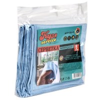 Салфетки из микрофибры для стекла 5шт/уп 35*35см