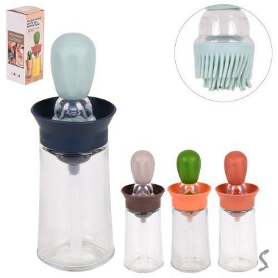 Бутылка для масла/соуса с силиконовой кисточкой 180мл Бутылка для масла/соуса с силиконовой кисточкой 180мл