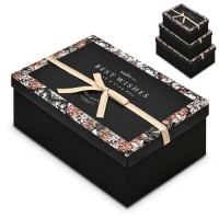 Коробка подарочная "Ornament" 3шт/наб 23*16*10/21*14*8/19*12*7см	