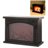 Камин-светильник декоративный с LED подсветкой USB 27*20*11.5см (без батареек)