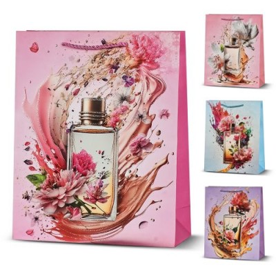 Пакет подарочный бумажный S "Perfume" 18*23*10см