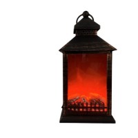 Камин-светильник декоративный с LED подсветкой USB 15*12*30см (без батареек)