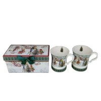 Чайный набор новогодний "Christmas fun" 2пр/наб 280мл (2чашки)	