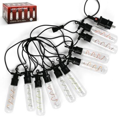 Гирлянда светодиодная наружная "Лампочки спираль" 5м 10led Гирлянда светодиодная наружная "Лампочки спираль" 5м 10led