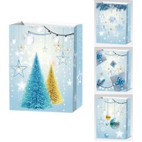 Пакет новогодний бумажный M "New Year" 26*32*10см	