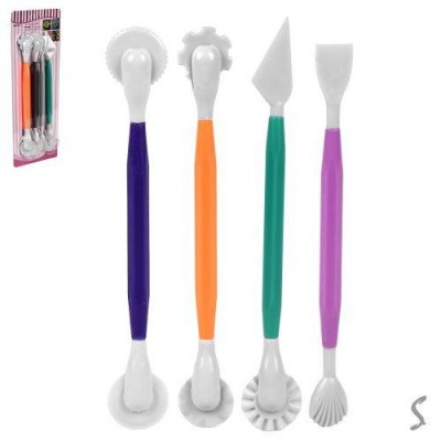 Набор стеков для работы с мастикой 4пр/наб 9*20см