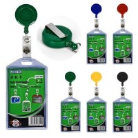 Бейдж вертикальный 6*10.5см (клип-рулетка)