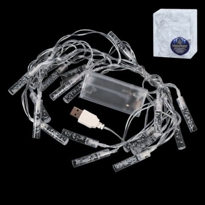 Гирлянда светодиодная "Firefly" 3м желтая 20led (2AA+USB)