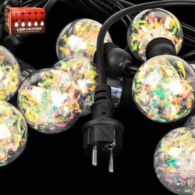 Гирлянда светодиодная наружная "Лампочки голограмма" 5м 10led
