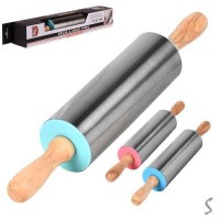 Скалка SS с вращающимся валиком 30*5см