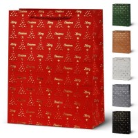 Пакет новогодний бумажный L "Christmas tree" 31*42*12см	