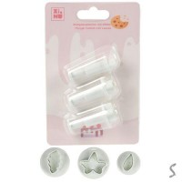 Плунжер кондитерский для печенья/мастики 3пр/наб 14.5*9см