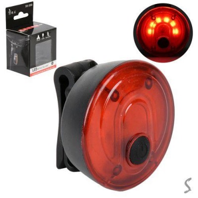 Фонарик задний аккумуляторный для велосипеда 4.5*4.5*3см Фонарик задний аккумуляторный для велосипеда 4.5*4.5*3см