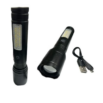 Фонарик аккумуляторный для велосипеда USB 14*3.5*3.5см