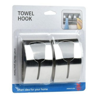 Держатели самоклеющиеся для полотенец SS 2шт/наб 8*5см Держатели самоклеющиеся для полотенец SS 2шт/наб 8*5см