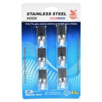 Крючки самоклеющиеся SS 6шт/наб 3.5*1см