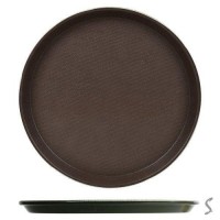 Поднос пластик "Antislip" d28см	