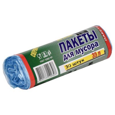 Пакеты для мусора TOP PACK 35л 30шт/уп 50*60см