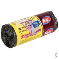 Пакеты для мусора с ручками суперкрепкие TOP PACK 35л 30ш/уп 50*60см