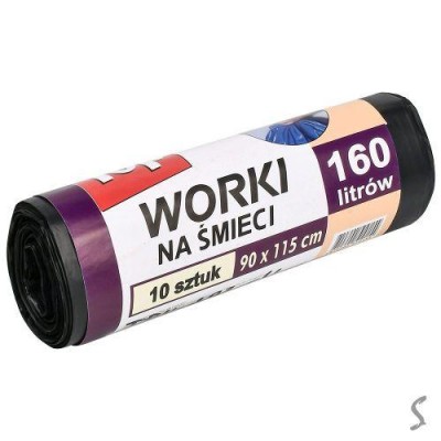 Пакеты для мусора сверхпрочные TOP PACK 160л 10шт/уп 90*115см