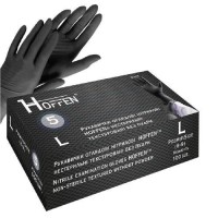 Перчатки нитриловые L Hoffen 5.0г нестерильные текстурированные б/п 50пар/уп