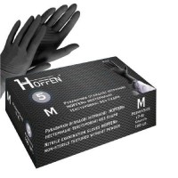 Перчатки нитриловые M Hoffen 5.0г нестерильные текстурированные б/п 50пар/уп