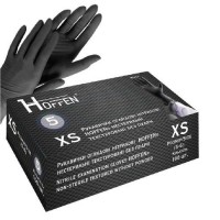 Перчатки нитриловые XS Hoffen 5.0г нестерильные текстурированные б/п 50пар/уп
