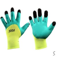 Перчатки синтетические с латексным покрытием 3/4 1пара