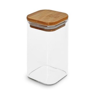 Банка с бамбуковой крышкой 