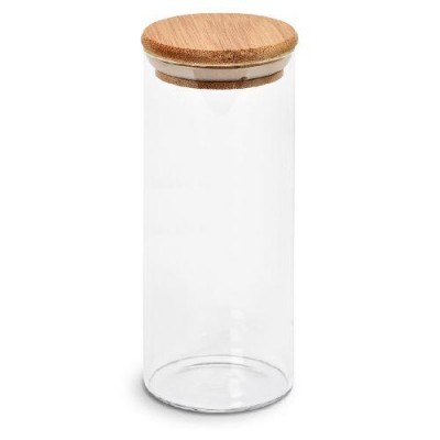 Банка с бамбуковой крышкой 525мл 6.5*18см
