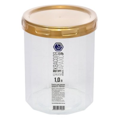 Контейнер пищевой с резьбой 1.0л d11*13.5см