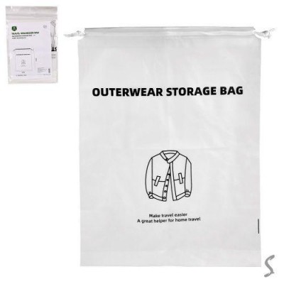 Пакет на кулиске для верхней одежды 32*42см